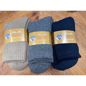 Miao Lin Wool Blend Socks 3-Pack For Men & Women